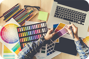 名刺 チラシ ホームページ ポスター デザイン業務